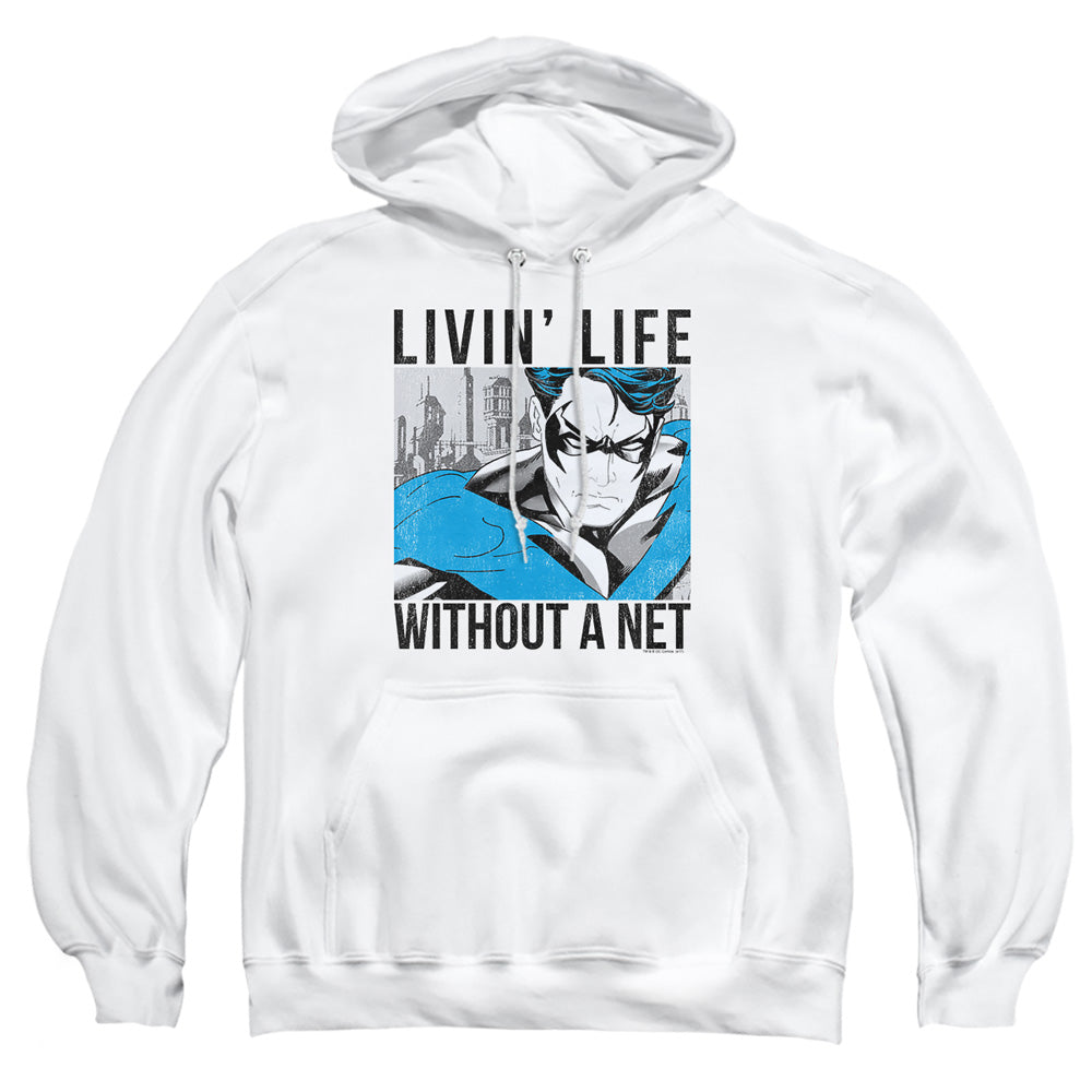 Batman Without A Net Mens Hoodie White