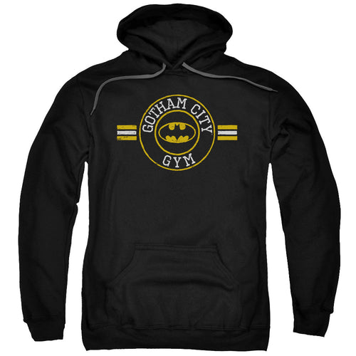 Batman Gotham City Gym Mens Hoodie Black