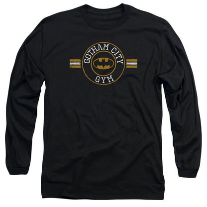 Batman Gotham City Gym Mens Long Sleeve Shirt Black