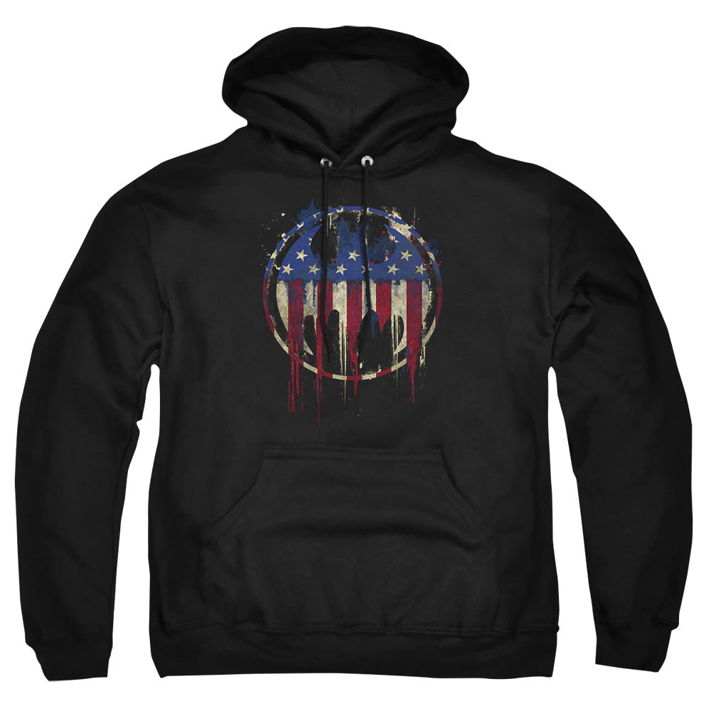 Batman Bleeding Signal Mens Hoodie Black