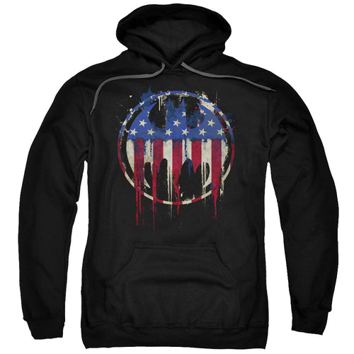 Batman Bleeding Signal Mens Hoodie Black