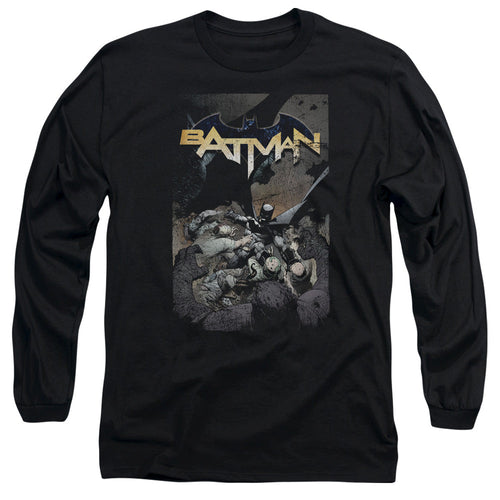 Batman Batman One Mens Long Sleeve Shirt Black