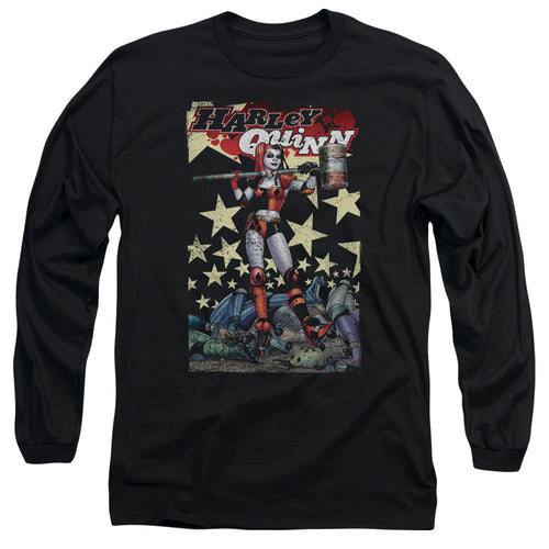 Batman Quinn One Mens Long Sleeve Shirt Black