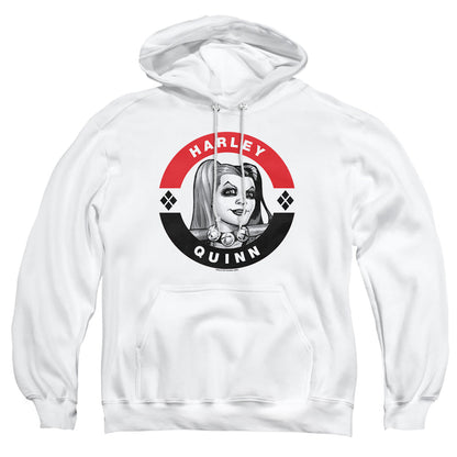Batman Harley President Circle Mens Hoodie White
