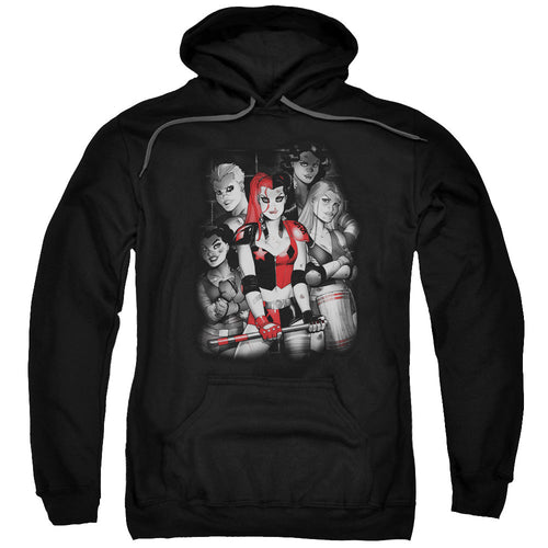 Batman Bad Gals Bw Mens Hoodie Black