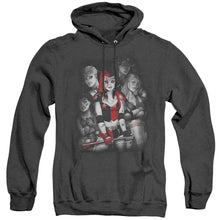 Load image into Gallery viewer, Batman Bad Gals Bw Heather Mens Hoodie Black
