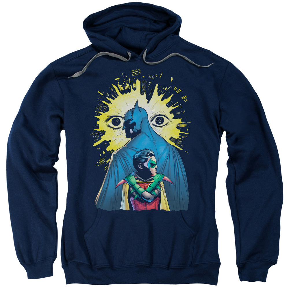 Batman Watchers Mens Hoodie Navy Blue