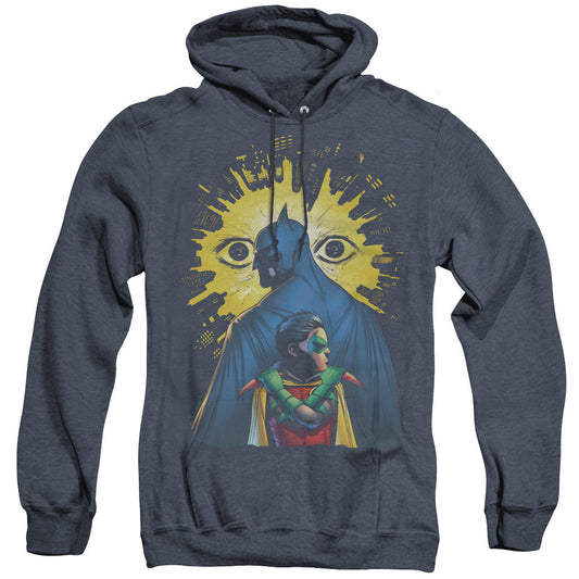 Batman Watchers Heather Mens Hoodie Navy