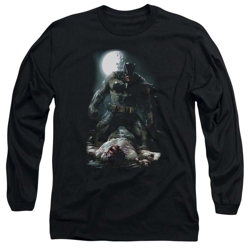 Batman Mudhole Mens Long Sleeve Shirt Black