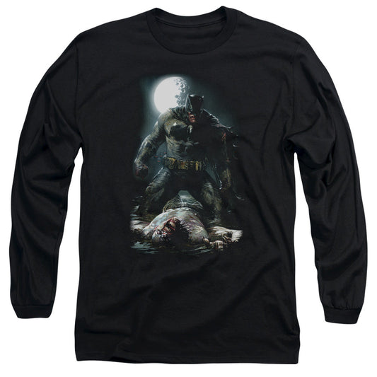 Batman Mudhole Mens Long Sleeve Shirt Black