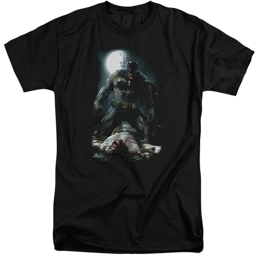 Batman Mudhole Mens Tall T Shirt Black