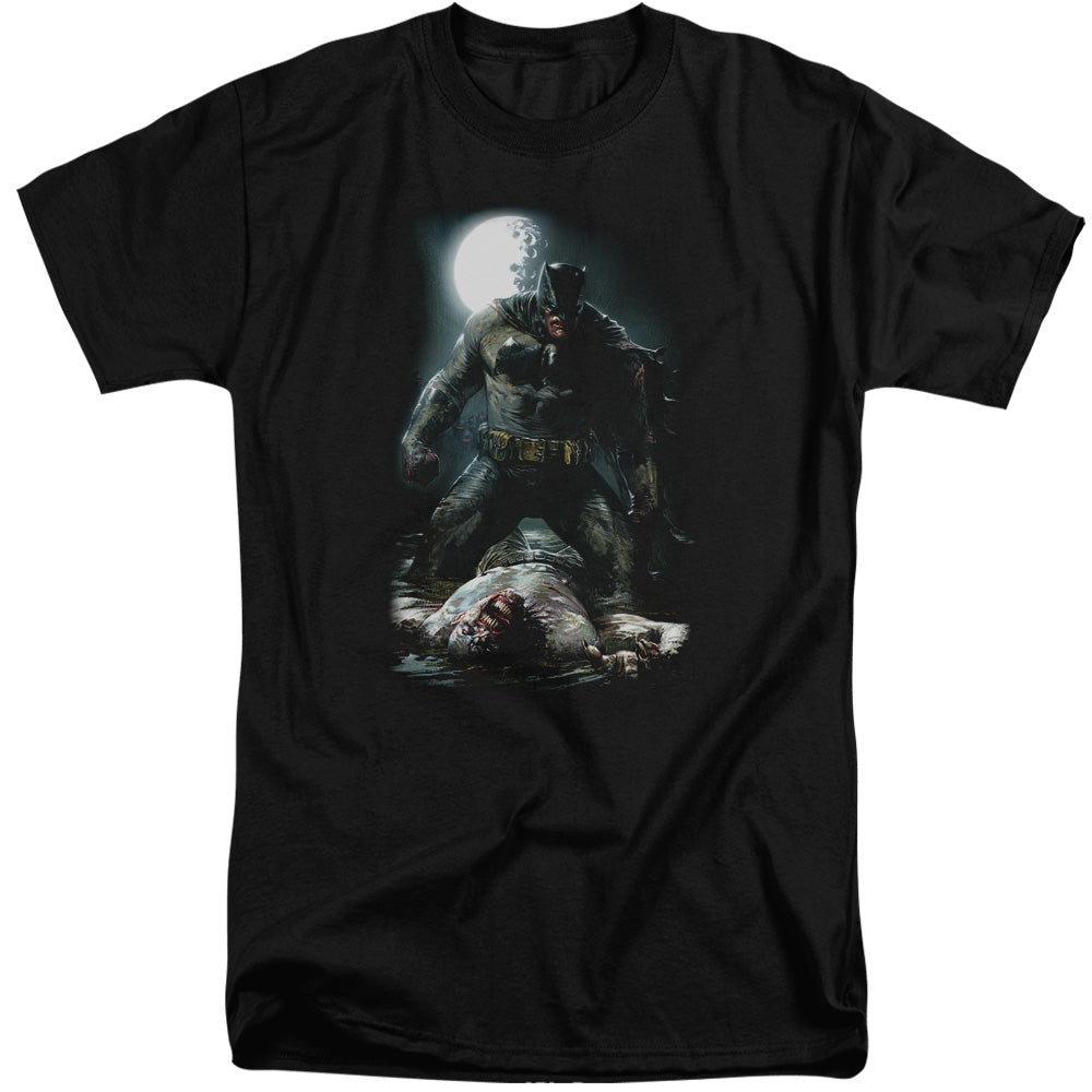 Batman Mudhole Mens Tall T Shirt Black