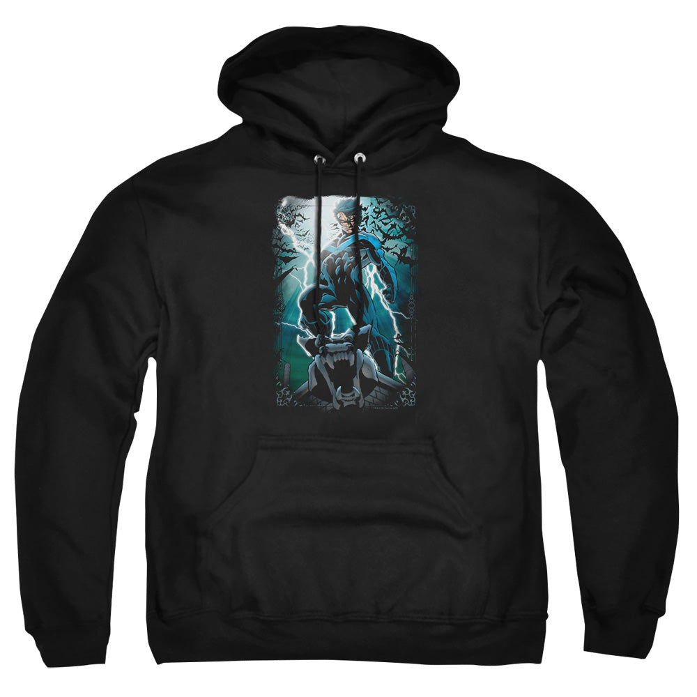 Batman Night Light Mens Hoodie Black