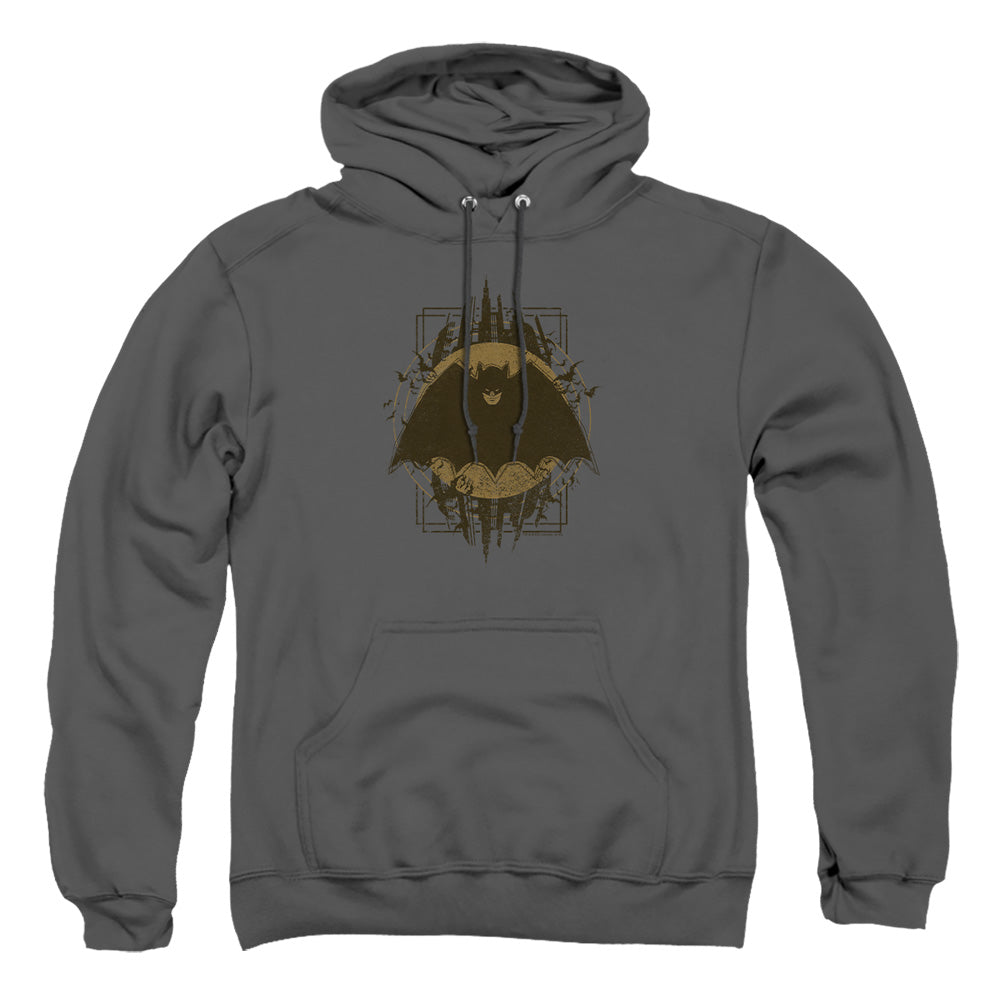 Batman Batman Crest Mens Hoodie Charcoal