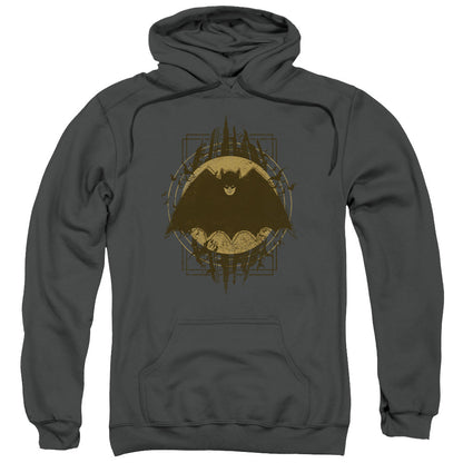 Batman Batman Crest Mens Hoodie Charcoal