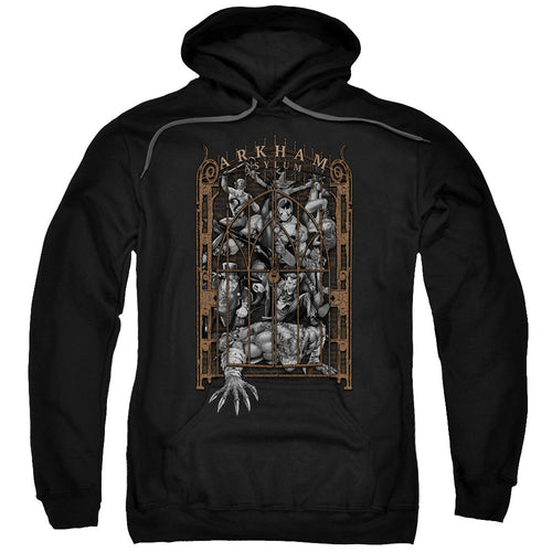 Batman Arkhams Gate Mens Hoodie Black