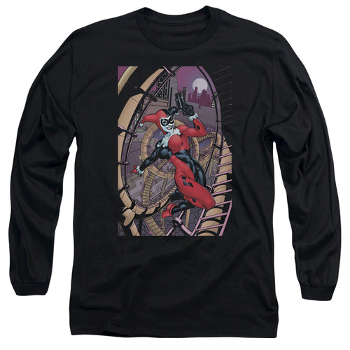 Batman Harley First Mens Long Sleeve Shirt Black