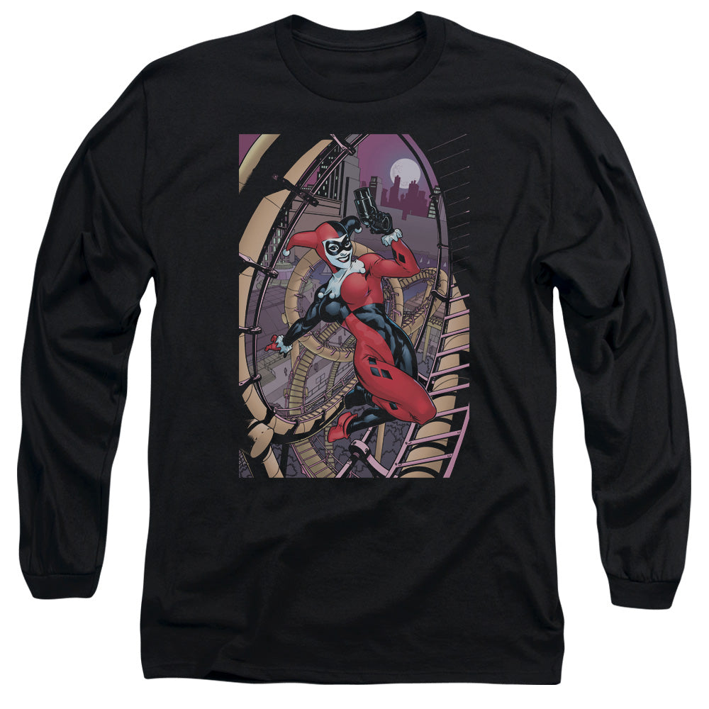 Batman Harley First Mens Long Sleeve Shirt Black