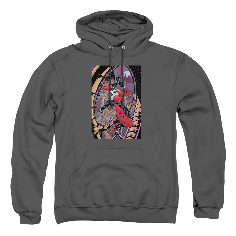 Batman Harley First Mens Hoodie Charcoal