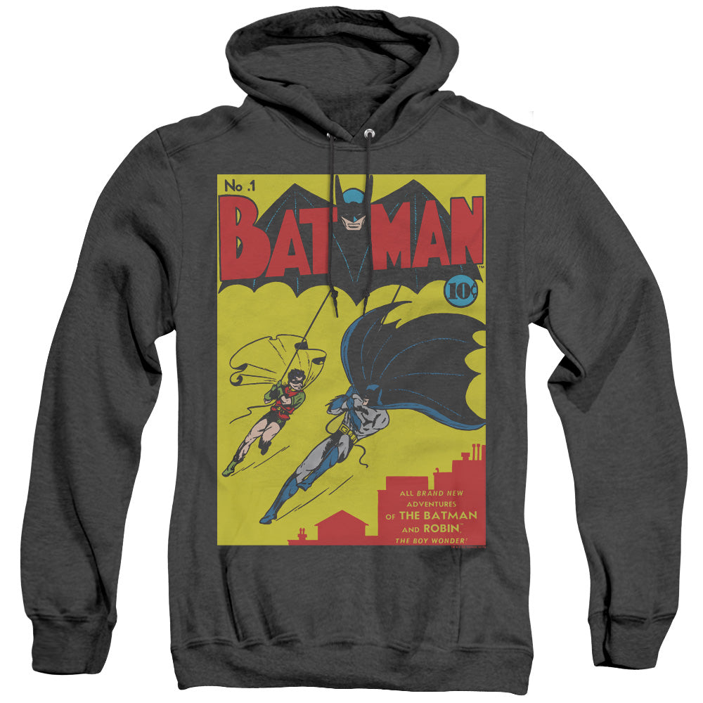 Batman Batman First Heather Mens Hoodie Black