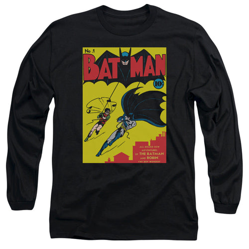 Batman Batman First Mens Long Sleeve Shirt Black