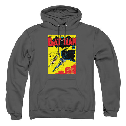Batman Batman First Mens Hoodie Charcoal