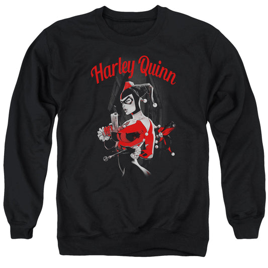 Batman Spring Gun Mens Crewneck Sweatshirt Black