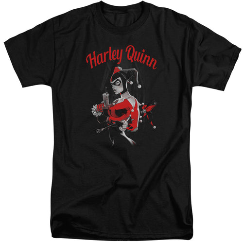 Batman Spring Gun Mens Tall T Shirt Black