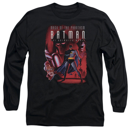 Batman Phanta Cover Mens Long Sleeve Shirt Black
