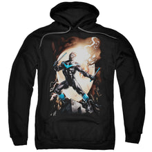 Load image into Gallery viewer, Batman Nightwing Against Owls Mens Hoodie Black
