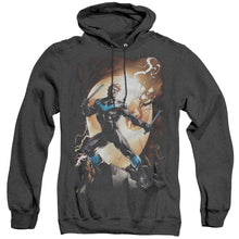Load image into Gallery viewer, Batman Nightwing Against Owls Heather Mens Hoodie Black
