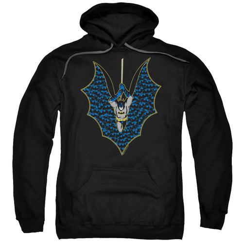 Batman Bat Fill Mens Hoodie Black