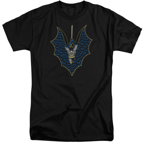 Batman Bat Fill Mens Tall T Shirt Black