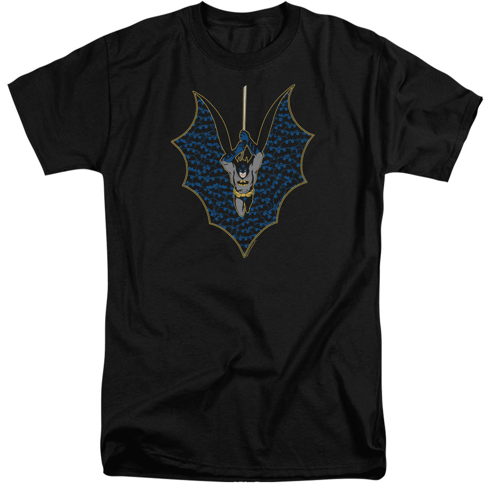 Batman Bat Fill Mens Tall T Shirt Black