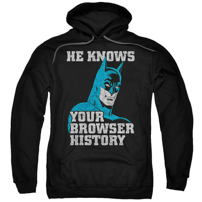 Batman Batman Knows Mens Hoodie Black