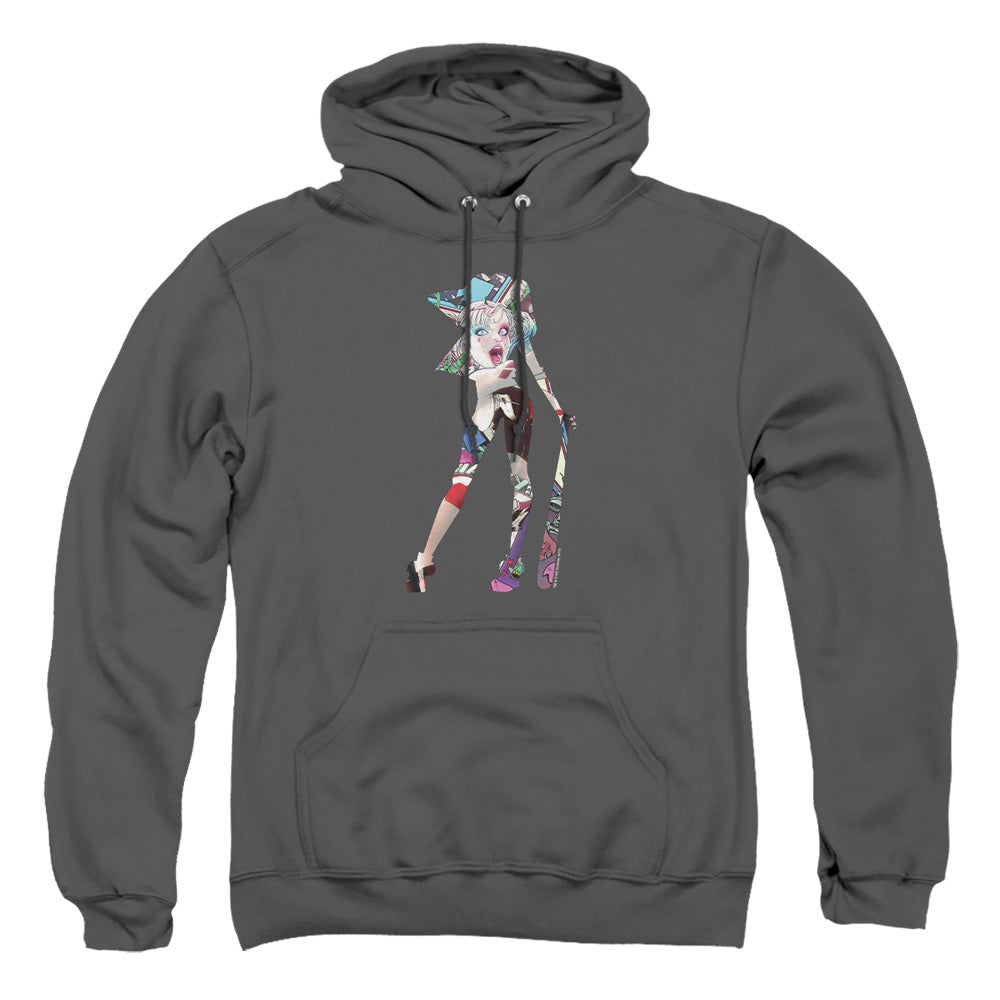Batman Scene Inside Mens Hoodie Charcoal