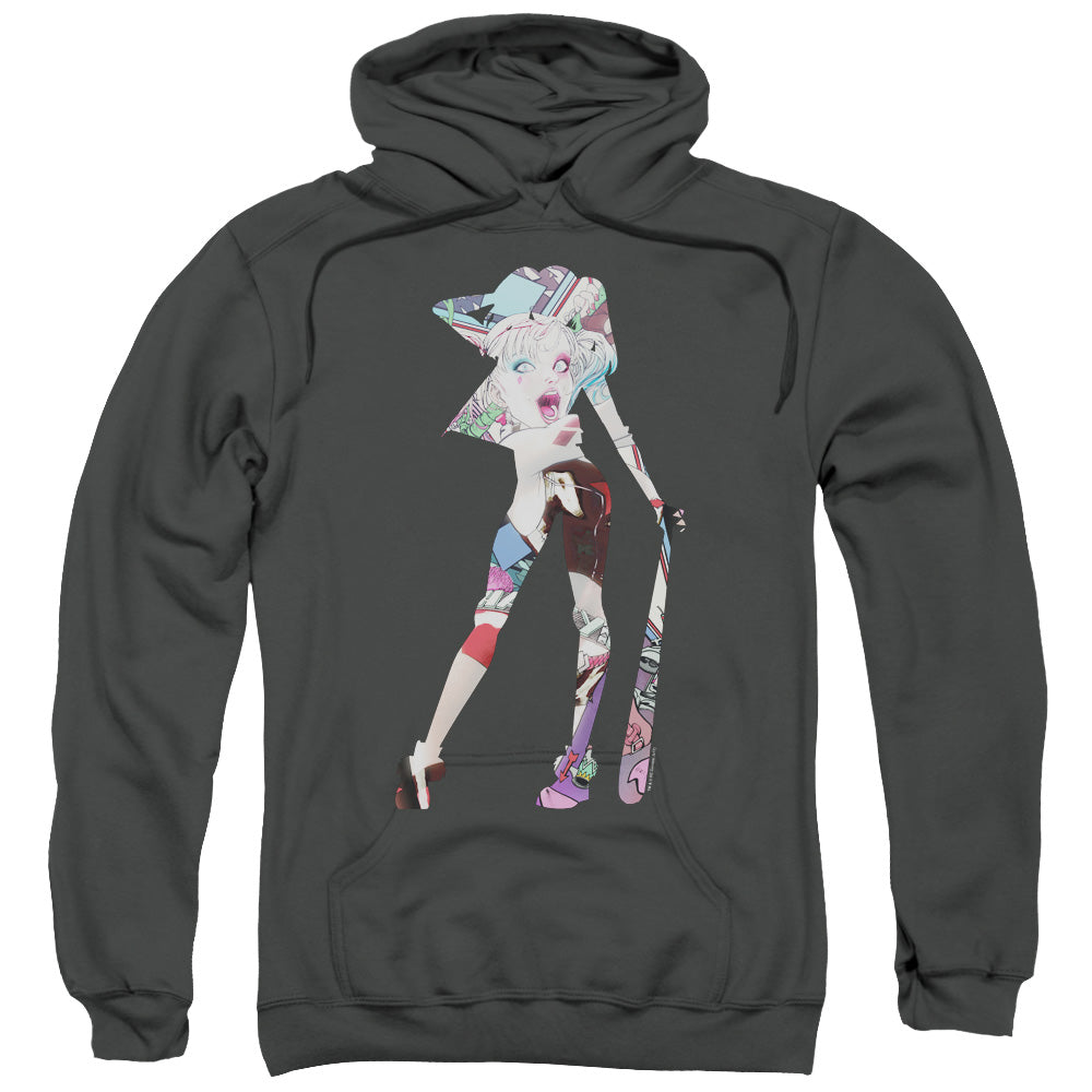 Batman Scene Inside Mens Hoodie Charcoal