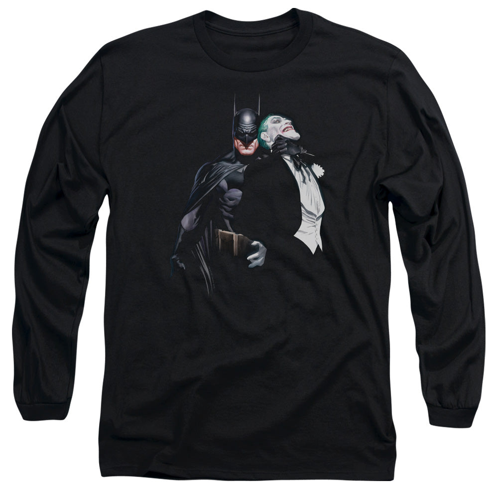 Batman Joker Choke Mens Long Sleeve Shirt Black