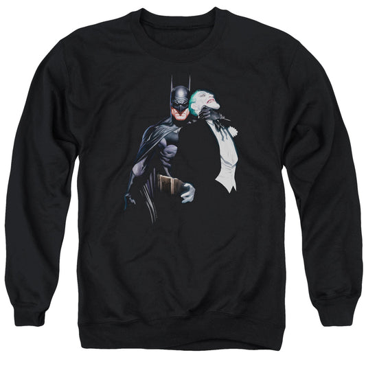 Batman Joker Choke Mens Crewneck Sweatshirt Black