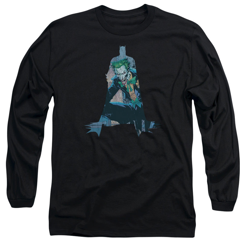 Batman Scene Inside Mens Long Sleeve Shirt Black