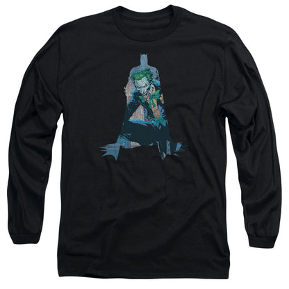 Batman Scene Inside Mens Long Sleeve Shirt Black