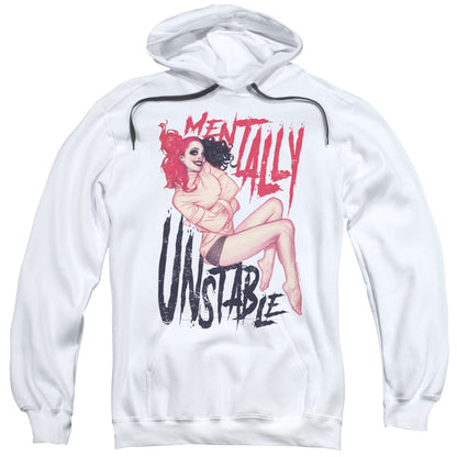 Batman Unstable Mens Hoodie White