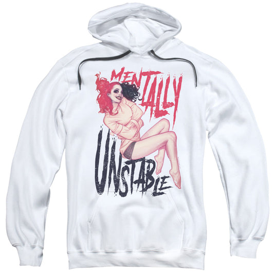 Batman Unstable Mens Hoodie White