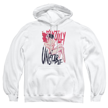 Batman Unstable Mens Hoodie White