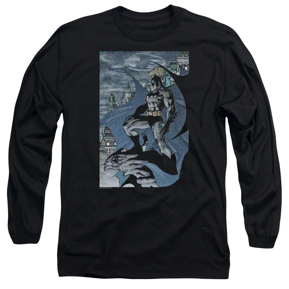 Batman Seurbat Mens Long Sleeve Shirt Black