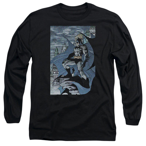Batman Seurbat Mens Long Sleeve Shirt Black