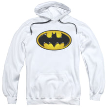 Load image into Gallery viewer, Batman Airbrush Bat Symbol Mens Hoodie White
