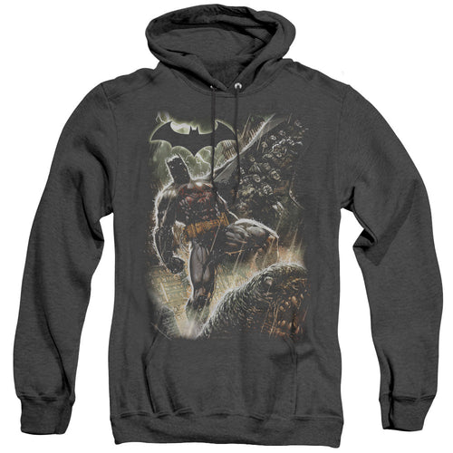 Batman Family Heather Mens Hoodie Black