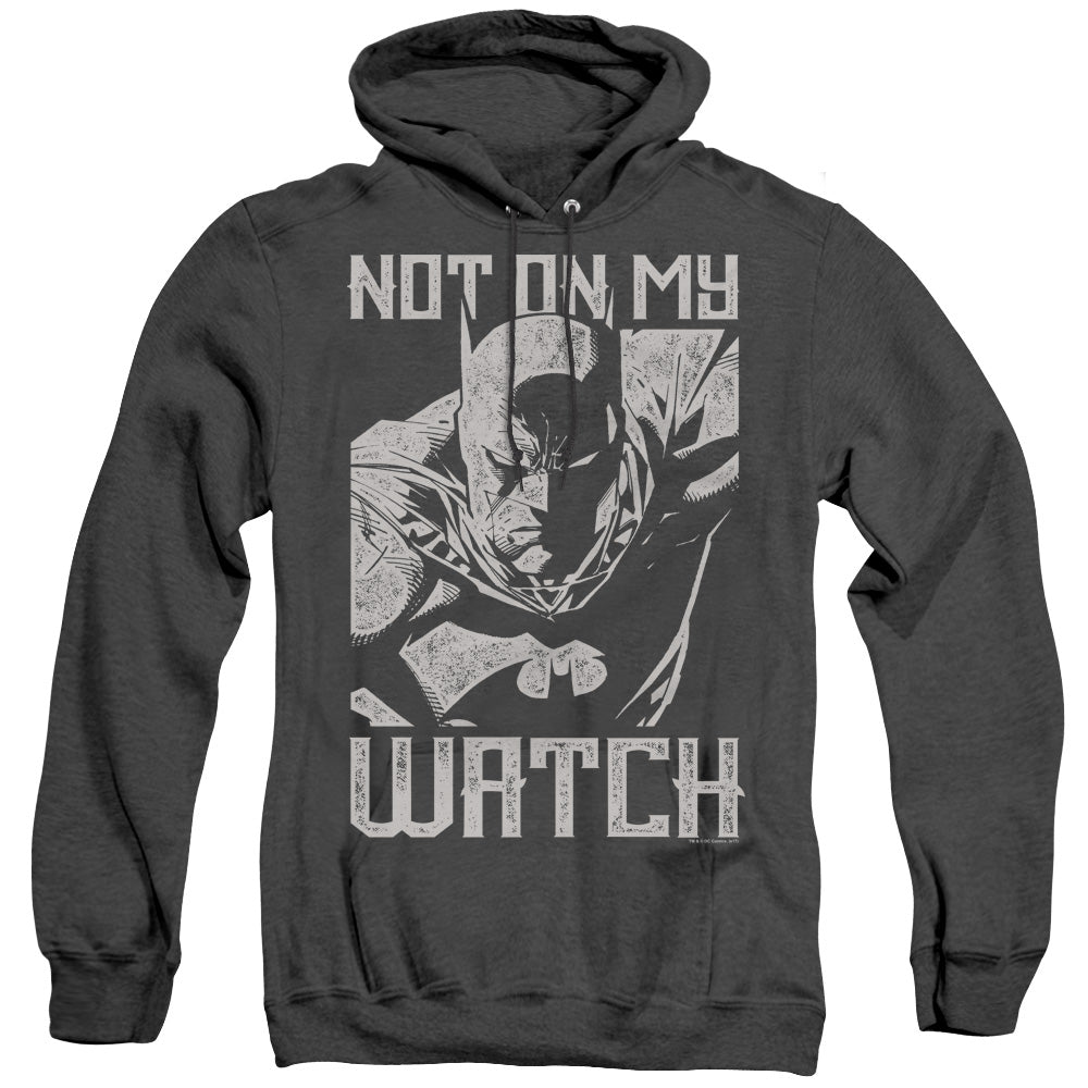 Batman Watch Heather Mens Hoodie Black