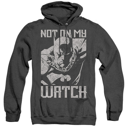 Batman Watch Heather Mens Hoodie Black